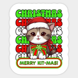 Merry Kit-mas 2 Sticker